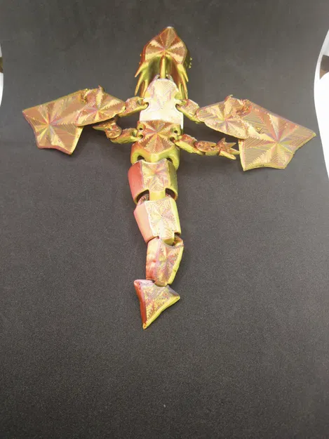 Đồ chơi rồng Baby Smaug khớp nối (Articulated) in liền - Image 4