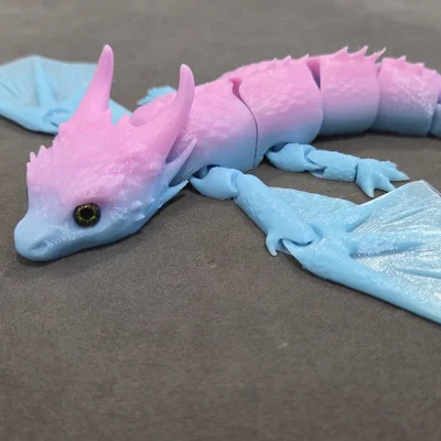 Baby Smaug khớp nối (articulated) – tương thích mắt thủy tinh 6mm