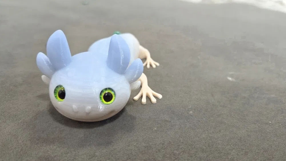 Axolotl đầu khớp (Articulated) – tương thích mắt kính 6mm + 8mm - Image 1