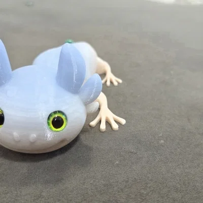 Axolotl đầu khớp (Articulated) – tương thích mắt kính 6mm + 8mm