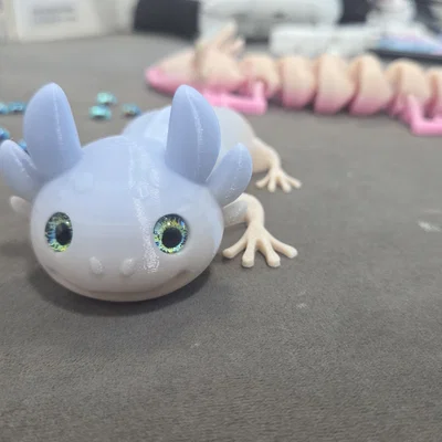 Axolotl đầu khớp (Articulated) – tương thích mắt kính 6mm + 8mm