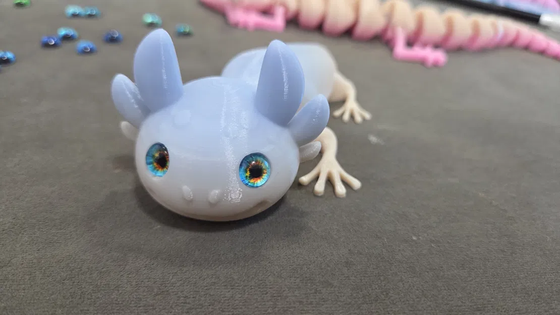 Axolotl đầu khớp (Articulated) – tương thích mắt kính 6mm + 8mm - Image 3