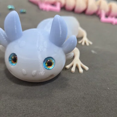 Axolotl đầu khớp (Articulated) – tương thích mắt kính 6mm + 8mm