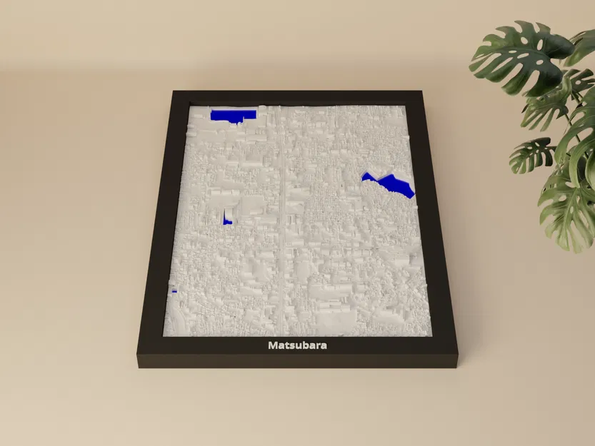 Matsubara, Nhật Bản - Mô hình thu nhỏ 3D - Image 1