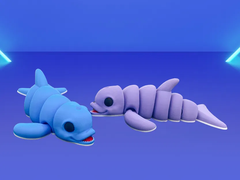 Cá Heo Dễ Thương Khớp Nối (Articulated) – Đồ chơi Flexi Fish Print-in-Place - Image 2