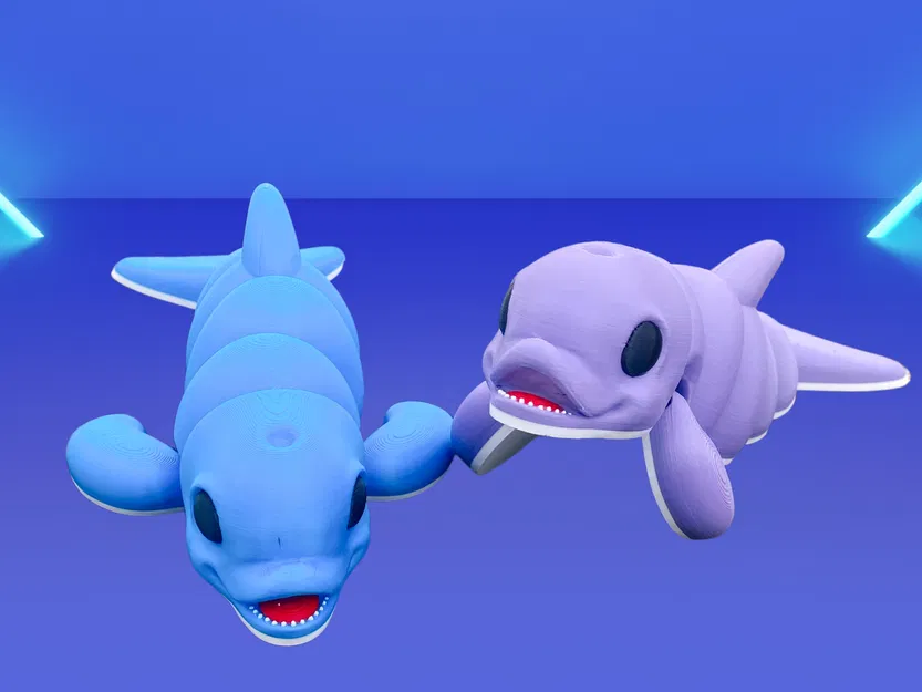 Cá Heo Dễ Thương Khớp Nối (Articulated) – Đồ chơi Flexi Fish Print-in-Place - Image 3