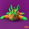 Flexi Pumpkin Dragon | Đồ chơi Halloween khớp cử động - Thumbnail 1