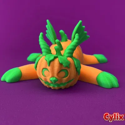 Flexi Pumpkin Dragon | Đồ chơi Halloween khớp cử động
