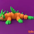 Flexi Pumpkin Dragon | Đồ chơi Halloween khớp cử động - Thumbnail 2