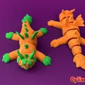 Flexi Pumpkin Dragon | Đồ chơi Halloween khớp cử động - Thumbnail 3