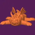 Flexi Pumpkin Dragon | Đồ chơi Halloween khớp cử động - Thumbnail 4
