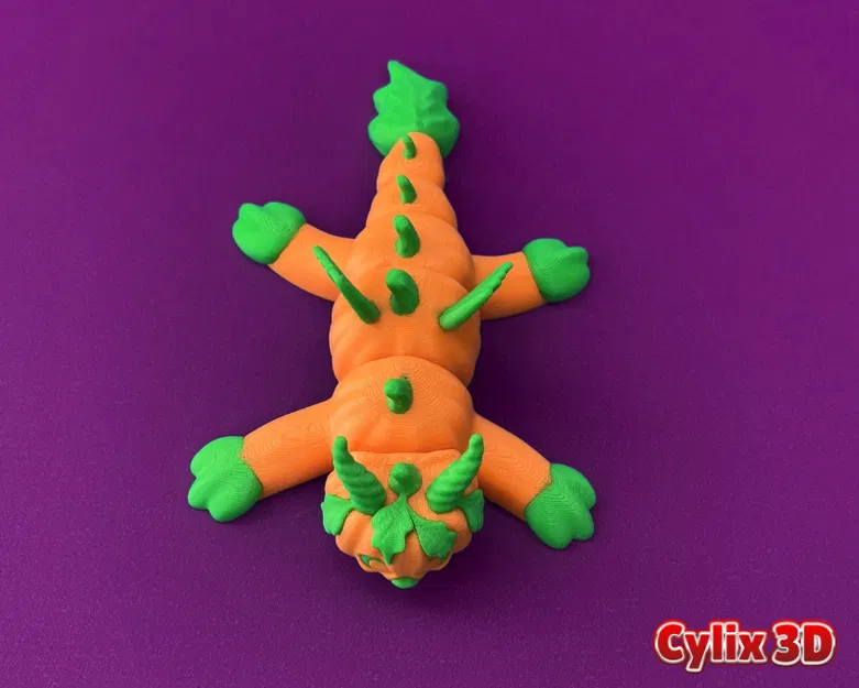 Flexi Pumpkin Dragon | Đồ chơi Halloween khớp cử động - Image 5