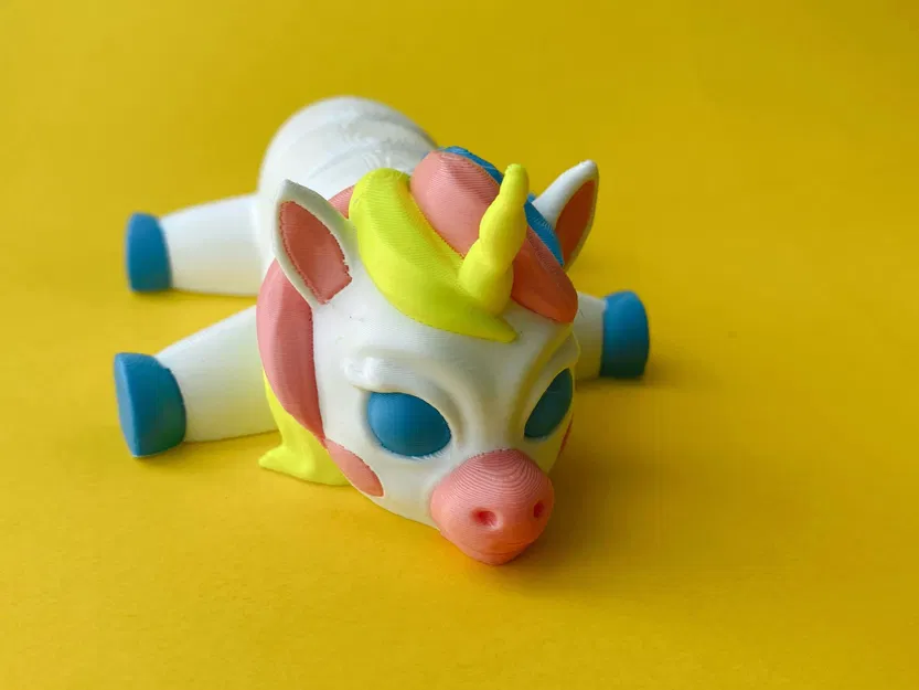 Unicorn 3D In Place Articulated – Đồ chơi Flexi dễ thương - Image 3