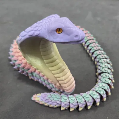 Rắn Hổ Mang Khớp Nối (Articulated) - Tương thích mắt kính 6mm