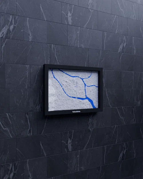 Tokushima, Nhật Bản - Mô hình 3D Mini địa hình - Image 4