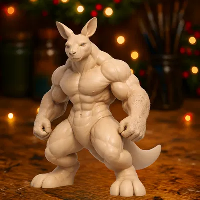 Tượng Chuột Túi Cơ Bắp – Sinh Vật Nhân Hình Mạnh Mẽ