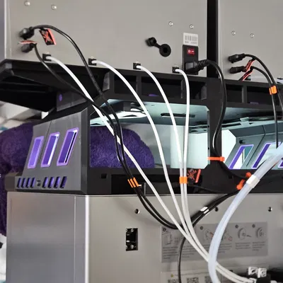 Quản lý ống PTFE và dây cáp cho Qidi Box