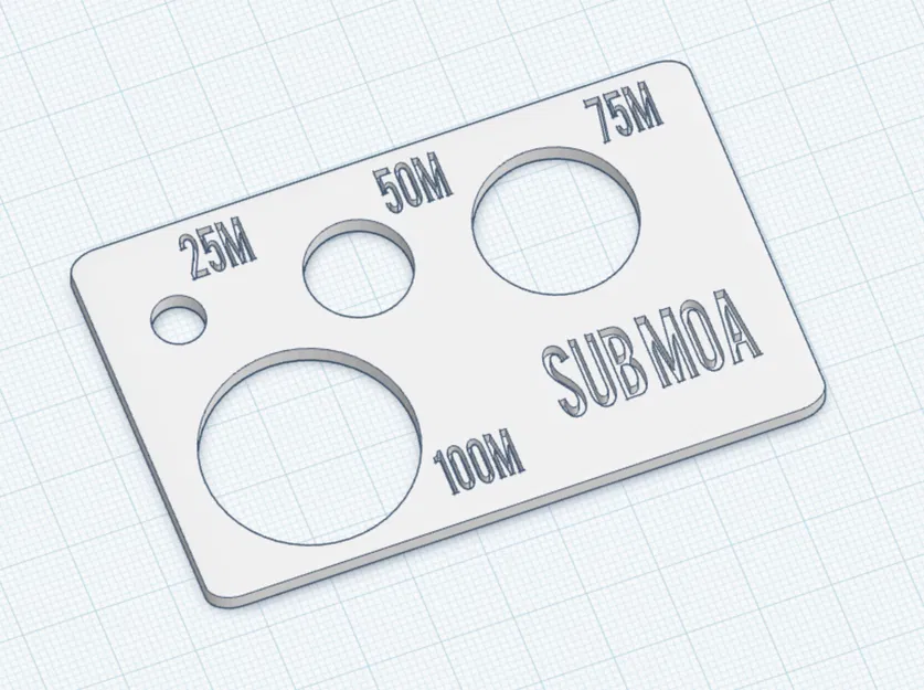 SubMOA Card (metric) – Thước đo dạng thẻ hệ mét - Image 2