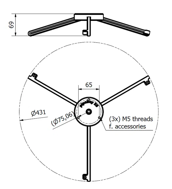 Giá đỡ blowpipe “pipeboy 25” Kaliber 10/12/16 - Image 2