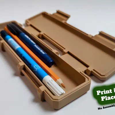 Hộp Bút - Print in place - Không cần lắp ráp!