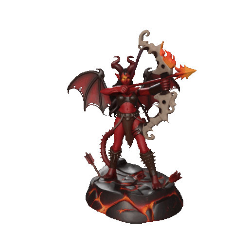 Succubus Arquera Infernal – Nữ Thợ Săn Quỷ với Cung Lửa - Thumbnail 2