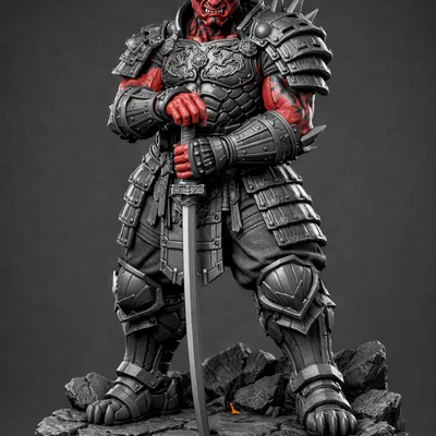 Oni Samurai Commander – Thủ Lĩnh Quỷ Samurai Dark Fantasy