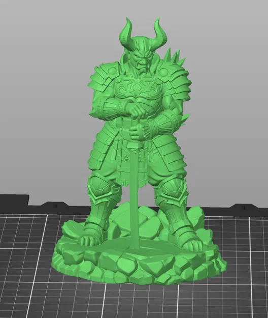 Oni Samurai Commander – Thủ Lĩnh Quỷ Samurai Dark Fantasy - Image 2