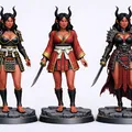 Oni Samurai Élite - Bộ Ba Nữ Chiến Binh Quỷ (Pack 3 Figure) - Thumbnail 1