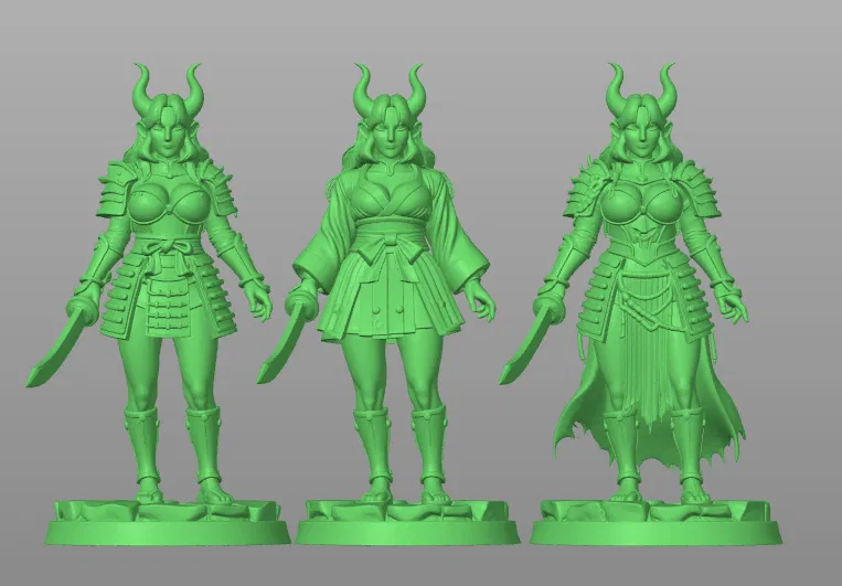 Oni Samurai Élite - Bộ Ba Nữ Chiến Binh Quỷ (Pack 3 Figure) - Image 3