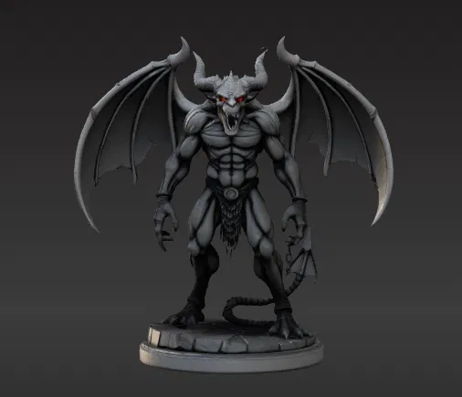 Tượng Quỷ Gargoyle Vực Thẳm – Dark Fantasy Miniature - Image 1