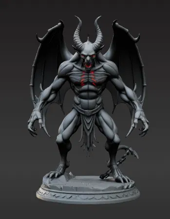 Tượng Chúa Tể Quỷ Vực Thẳm - Mô Hình Dark Fantasy - Image 1
