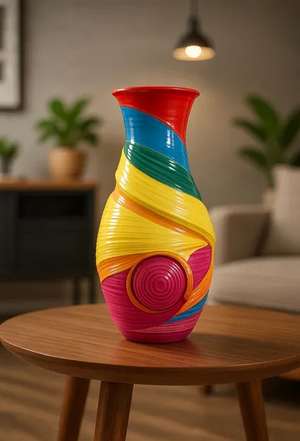 Bình Xoắn Ốc – Lọ Trang Trí Đa Năng (Spiral Vase - Multifunctional Decorative Jar) - Image 1