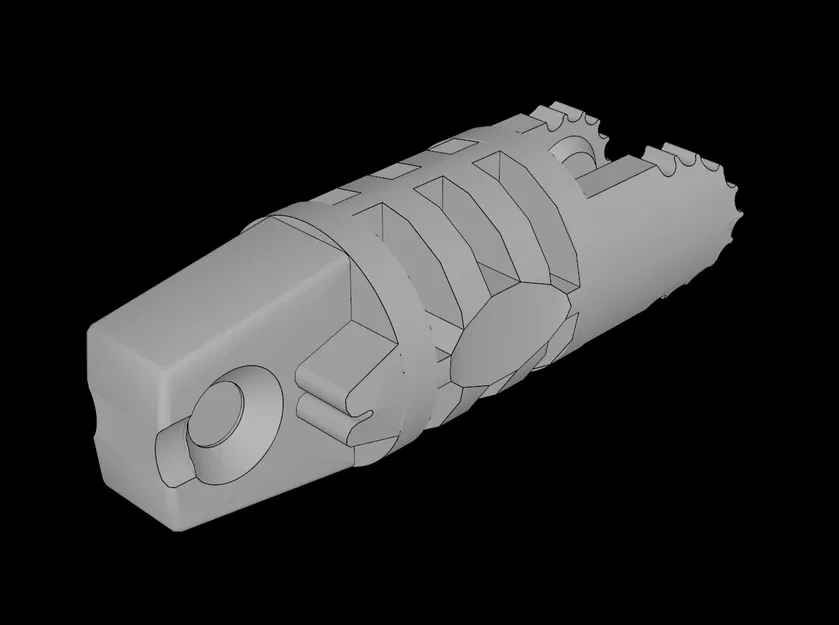 Tương thích LEGO (30554a.dat) Hinge Arm Locking, ngón đơn & đôi, không lỗ - Image 1
