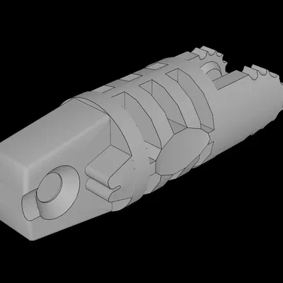 Tương thích LEGO (30554a.dat) Hinge Arm Locking, ngón đơn & đôi, không lỗ