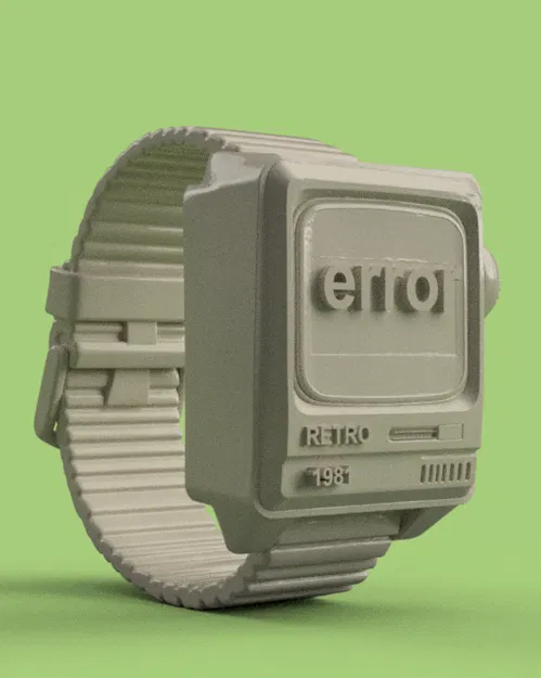 Retro Watch – Đồng hồ đeo tay phong cách retro - Image 1