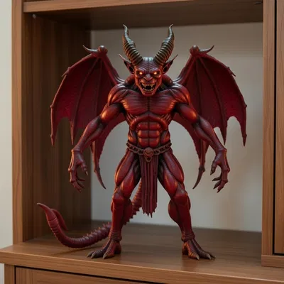 (STL MODIFICADO) Tượng Chiến Binh Quỷ Địa Ngục - Nhân Vật Fantasy Original