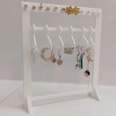 Giá đỡ bông tai: Giá với các móc treo