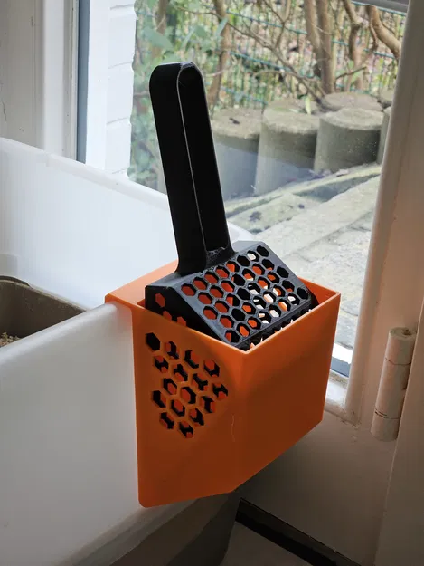 Muỗng xúc cát vệ sinh cho mèo có đế - Image 1