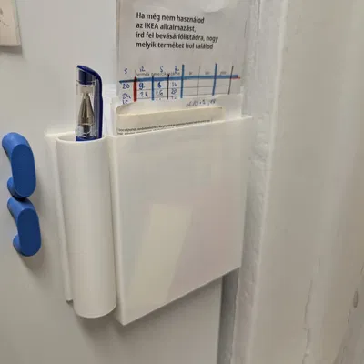 Khay kẹp tài liệu & ống cắm bút cho tủ lạnh (keo 2 mặt/nam châm)