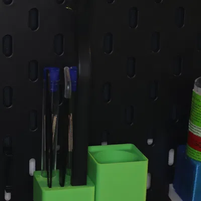 Phễu Gridfinity nhỏ xếp chồng hoàn toàn (1x1x7)