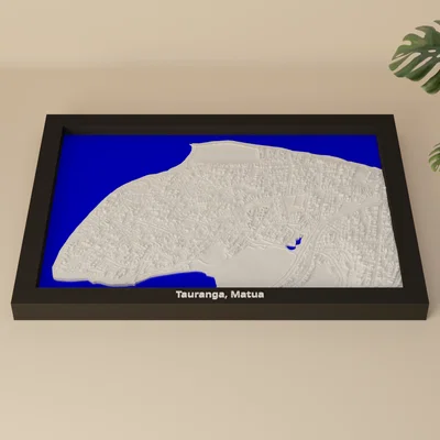 Tauranga, Matua, New Zealand - Miniature địa hình 3D