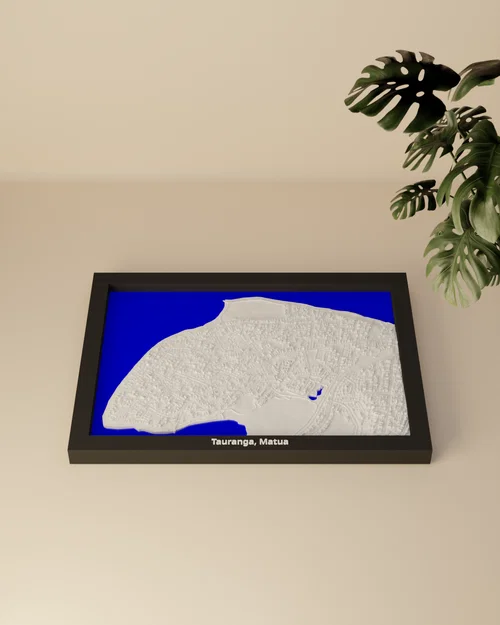 Tauranga, Matua, New Zealand - Miniature địa hình 3D - Image 3