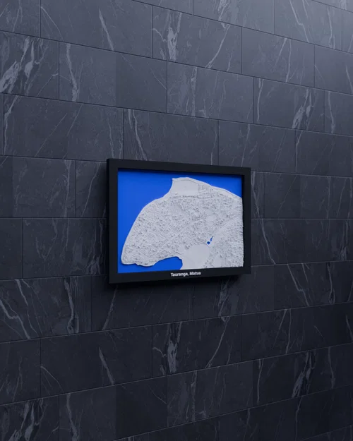 Tauranga, Matua, New Zealand - Miniature địa hình 3D - Image 4