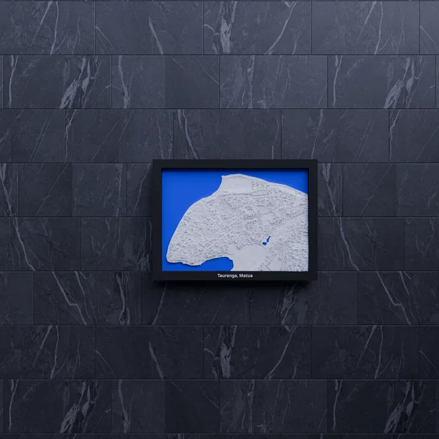 Tauranga, Matua, New Zealand - Miniature địa hình 3D - Image 6