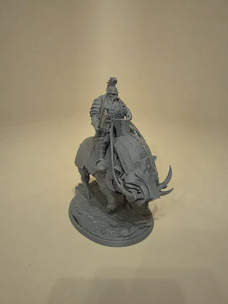 Dain Železná noha – Mô hình 3D chiến binh cưỡi thú bọc giáp - Image 3