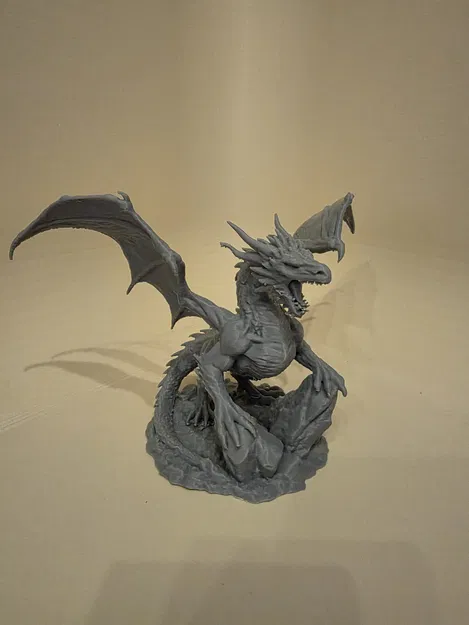 Acalagon Đen – Rồng Bóng Tối Khổng Lồ (3D model lấy cảm hứng Silmarillion) - Image 1