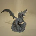 Acalagon Đen – Rồng Bóng Tối Khổng Lồ (3D model lấy cảm hứng Silmarillion) - Thumbnail 1
