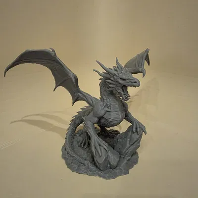 Acalagon Đen – Rồng Bóng Tối Khổng Lồ (3D model lấy cảm hứng Silmarillion)