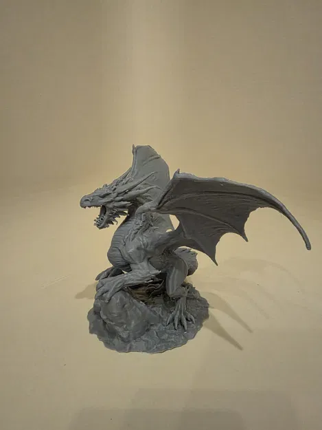 Acalagon Đen – Rồng Bóng Tối Khổng Lồ (3D model lấy cảm hứng Silmarillion) - Image 2