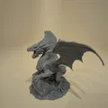 Acalagon Đen – Rồng Bóng Tối Khổng Lồ (3D model lấy cảm hứng Silmarillion) - Thumbnail 2